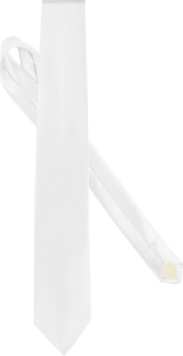 Kariban - Satin Krawatte (White)