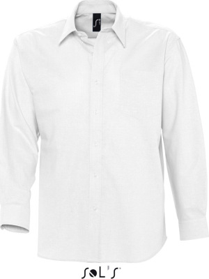 SOL’S - Mens Oxford-Shirt Boston Longsleeve (White)