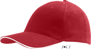 SOL’S - Six Panel Cap Buffalo (Red/White)