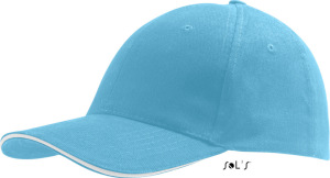 SOL’S - Six Panel Cap Buffalo (Turquoise/White)