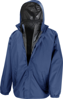Result - 3-in-1 Jacket with Quilted Bodywarmer (Navy)