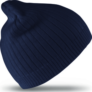 Result - Double Knit Cotton Beanie Hat (Navy)