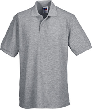 Russell - Hardwearing PolyCotton Polo (Light Oxford (Heather))