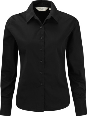Russell - Longsleeve classical Twill-Bluse (Black)
