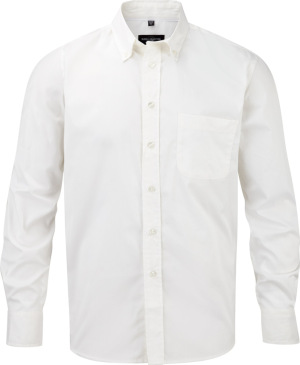 Russell - Langärmeliges Twill-Hemd (White)