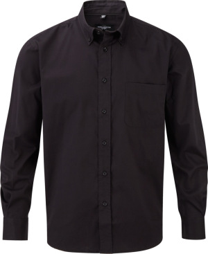 Russell - Langärmeliges Twill-Hemd (Black)
