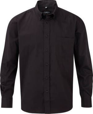Russell - Férfi hosszú ujjú ing - twill (Black)