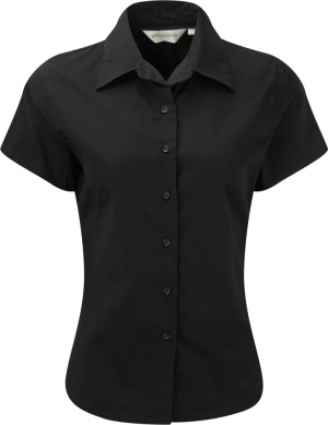 Russell - Női rövid ujjú blúz - twill (Black)