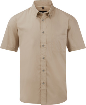 Russell - Men´s Short Sleeve Classic Twill Shirt (Khaki)