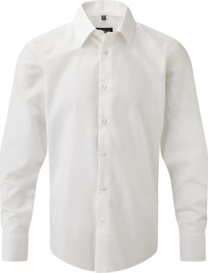 Russell - Férfi hosszú ujjú Oxford Ing (White)