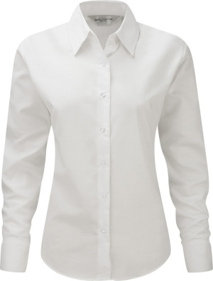 Russell - Ladies´ Long Sleeve Easy Care Oxford Shirt (White)