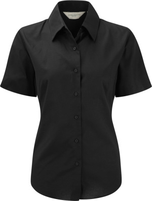 Russell - Kurzärmelige Oxford-Bluse (Black)