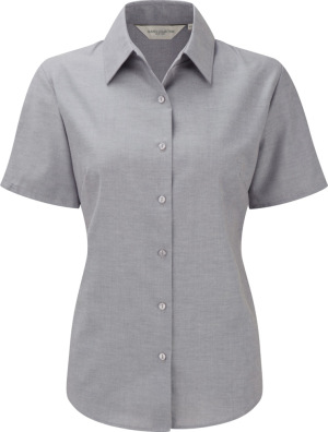 Russell - Ladies´ Short Sleeve Easy Care Oxford Shirt (Silver)