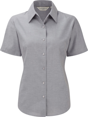 Russell - Kurzärmelige Oxford-Bluse (Silver)