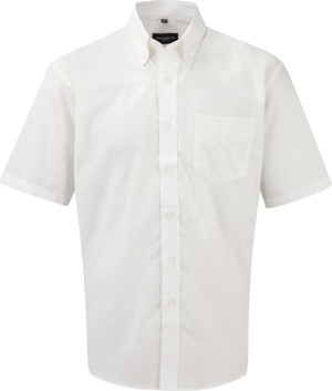 Russell - Férfi rövid ujjú ing Oxford (White)