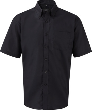 Russell - Férfi rövid ujjú ing Oxford (Black)