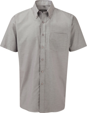 Russell - Men´s Short Sleeve Easy Care Oxford Shirt (Silver)