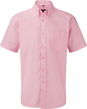 Russell - Men´s Short Sleeve Easy Care Oxford Shirt (Classic Pink)