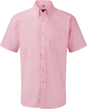 Russell - Férfi rövid ujjú ing Oxford (Classic Pink)