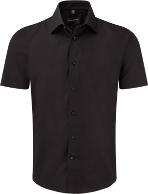 Russell - Kurzärmeliges körperbetontes Hemd (Black)