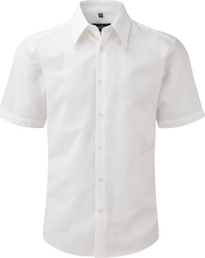 Russell - Körperbetontes kurzärmeliges Hemd aus Tencel® (White)