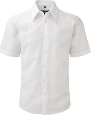 Russell - Testhezálló, rövid ujjú ing Tencel® (White)