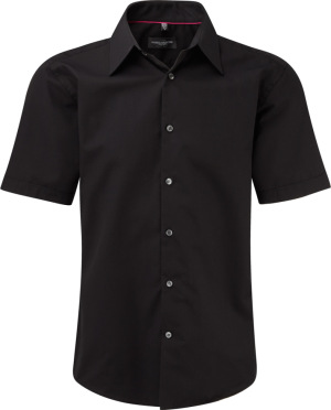 Russell - Testhezálló, rövid ujjú ing Tencel® (Black)