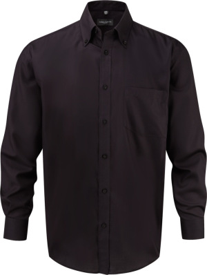 Russell - Bügelfreies langärmeliges Herrenhemd (Black)