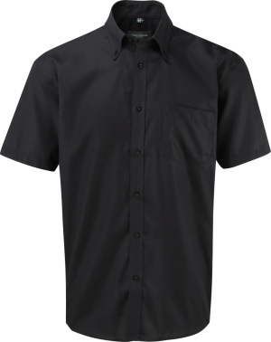 Russell - Bügelfreies kurzärmliges Herrenhemd (Black)