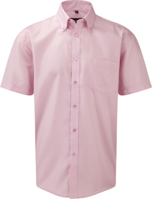 Russell - Bügelfreies kurzärmliges Herrenhemd (Classic Pink)