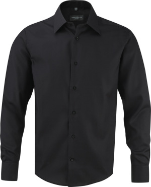 Russell - Bügelfreies tailliertes Hemd Langarm (Black)