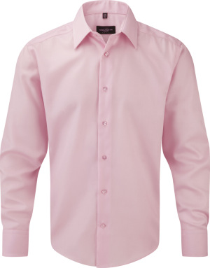 Russell - Bügelfreies tailliertes Hemd Langarm (Classic Pink)