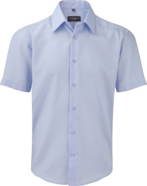 Russell - Men´s Short Sleeve Tailored Ultimate Non-iron Shirt (Bright Sky)