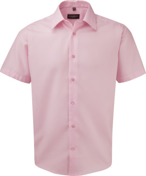 Russell - Men´s Short Sleeve Tailored Ultimate Non-iron Shirt (Classic Pink)