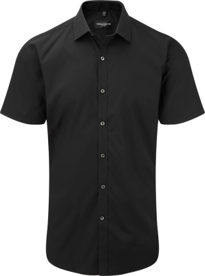 Russell - Mens Ultimate Stretch Shirt Shortsleeve (Black)