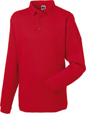 Russell - Workwear-Sweatshirt mit Kragen und Knopfleiste (Classic Red)