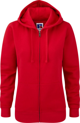 Russell - Ladies Authentic Zipped Hood (Classic Red)