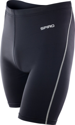 Spiro - Mens Bodyfit Base Layer Shorts (Black)