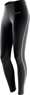 Spiro - Ladies Bodyfit Base Layer Leggings (Black)