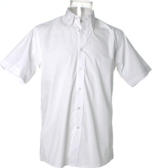 Kustom Kit - Men´s Workforce Poplin Shirt Short Sleeve (White)