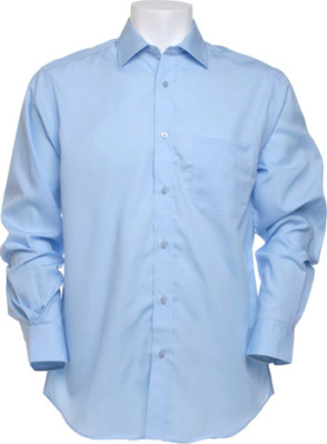 Kustom Kit - Premium Non Iron Corporate Poplin Shirt Longsleeve (Light Blue)