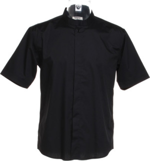 BarGear - Men´s Bar Shirt Mandarin-Collar Shortsleeve (Black)