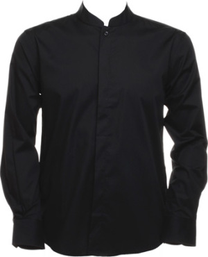 BarGear - Men´s Bar Shirt Mandarin-Collar Longsleeve (Black)