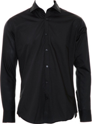 Kustom Kit - Slim Fit Business Shirt Long Sleeved (Black)