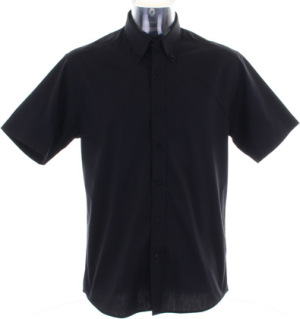 Kustom Kit - City Business Shirt Short Sleeve (Black)