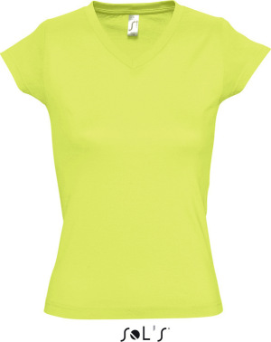 SOL’S - Ladies V-Neck-T-Shirt Moon (Apple Green)