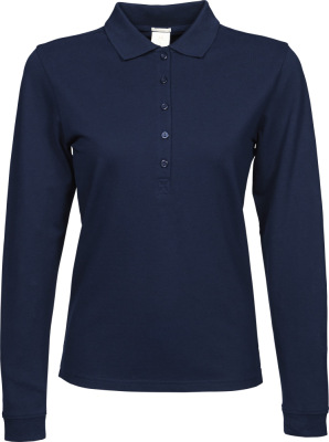 Tee Jays - Ladies Stretch Long Sleeve Polo (Navy)