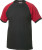 Clique - Raglan-T (schwarz / rot)