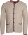 James & Nicholson - Herren Strickjacke im Trachtenlook (beige/anthracite melange/red)