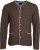 James & Nicholson - Herren Strickjacke im Trachtenlook (brown melange/beige/royal)